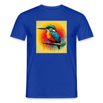 martin-pêcheur - T-shirt homme - bleu foncé - Devant - AI Model Male 178 light (178cm)