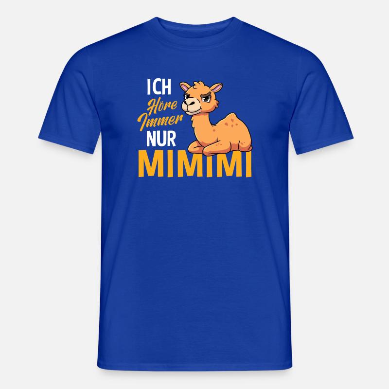 Ich Höre Immer Nur Mimimi Kamel - Männer T-Shirt - Dunkelblau