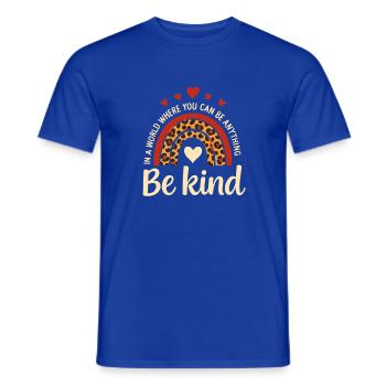 Unity Day Orange T-Shirt | Be Kind Rainbow Tee  - Men's T-Shirt - majorelle blue - Front - AI Model Male 178 light (178cm)