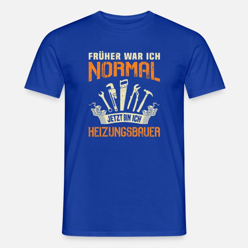 Heating Engineer Heating Construction Plumber Plumber - Men's T-Shirt - majorelle blue
