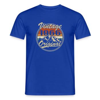 1966 Vintage Retro Geburtstagsgeschenk - Männer T-Shirt - Dunkelblau - Vorne - AI Model Male 178 light (178cm)