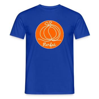 AUTUMN Pumpkin - Men's T-Shirt - majorelle blue - Front - AI Model Male 178 light (178cm)
