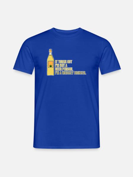 Whiskey Spruch Whiskeytrinker Whiskeyliebhaber - Männer T-Shirt - Dunkelblau