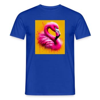 Flamingo - Männer T-Shirt - Dunkelblau - Vorne - AI Model Male 178 light (178cm)