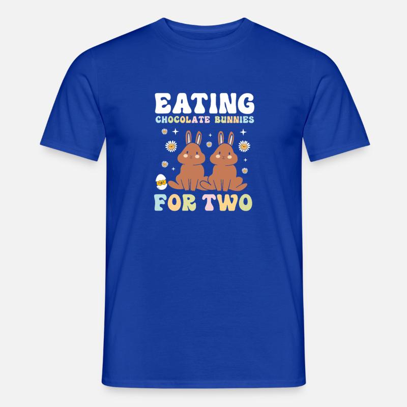 Werdende Mutter Ostern Gender Reveal - Männer T-Shirt - Dunkelblau