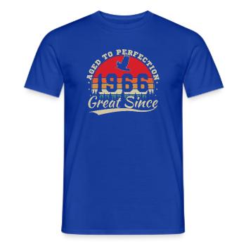 1966 Vintage Retro Geburtstagsgeschenk - Männer T-Shirt - Dunkelblau - Vorne - AI Model Male 178 light (178cm)