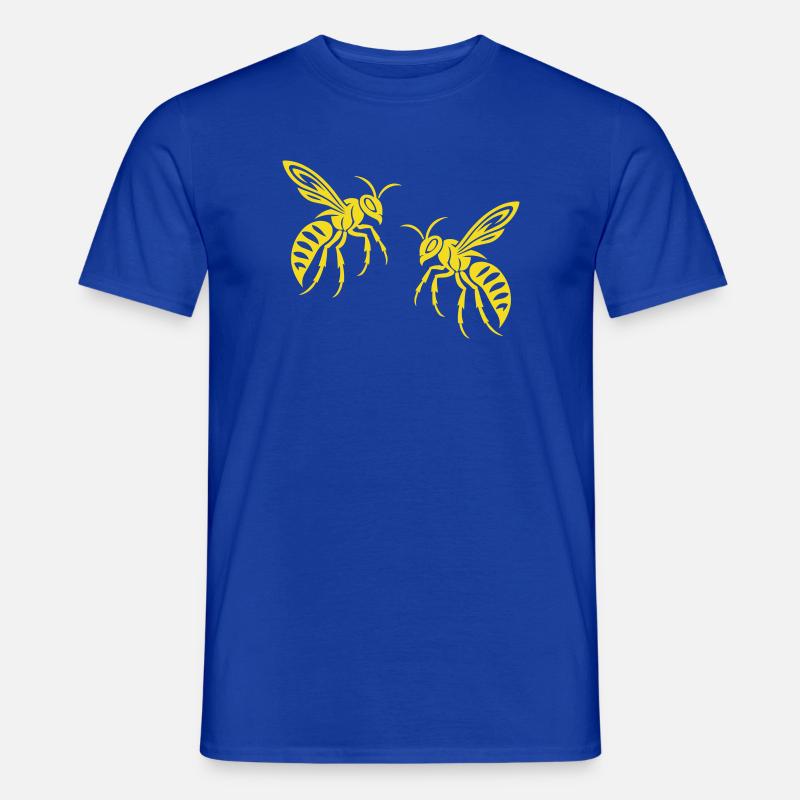 Bee Wasp - Men’s T-shirt - majorelle blue
