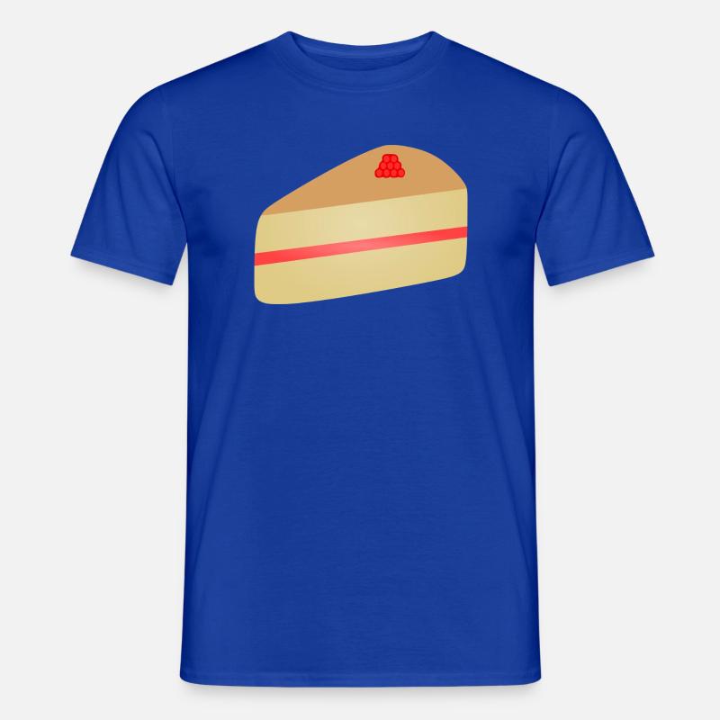 Pastel Cake Slice Raspberry - Men’s T-shirt - majorelle blue