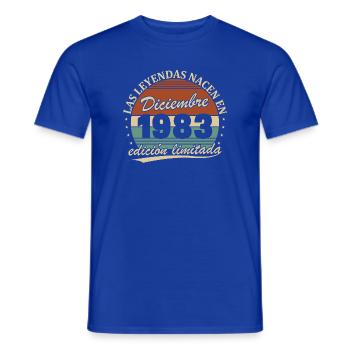 Dezember 1983 Retro Vintage Geburtstagsgeschenk - Männer T-Shirt - Dunkelblau - Vorne - AI Model Male 178 light (178cm)