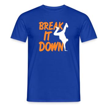 Break It Down Rhythm Motion Dance Power - Männer T-Shirt - Dunkelblau - Vorne - AI Model Male 178 light (178cm)