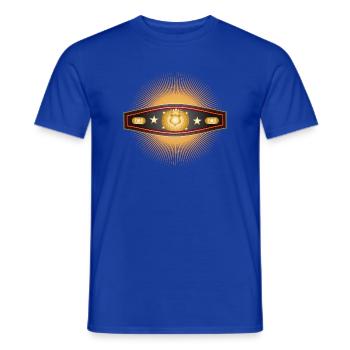 Ceinture Radiant Box – Champion Design - T-shirt homme - bleu foncé - Devant - AI Model Male 178 light (178cm)