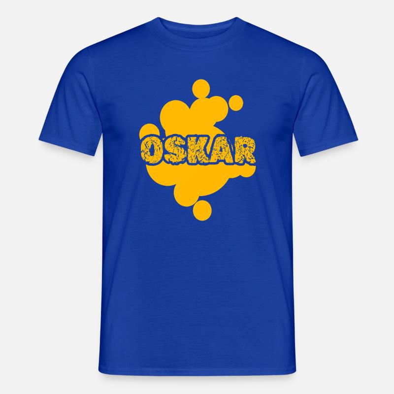 Oskar as a painter - Men's T-shirt - majorelle blue