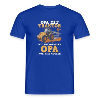 Landwirt Bauernhof Farmer Bauer Opa Großvater Trak - Männer T-Shirt - Dunkelblau - Vorne - AI Model Male 178 light (178cm)