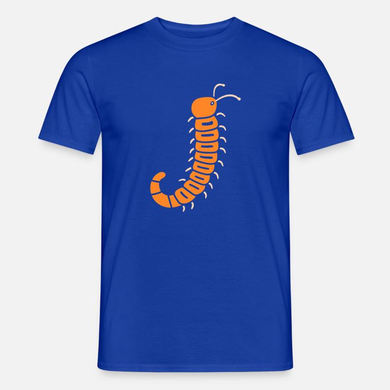 Tausendfüßler - Männer T-Shirt - Dunkelblau