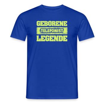 Occupation: Telephone operator - Men's T-Shirt - majorelle blue - Front - AI Model Male 178 light (178cm)