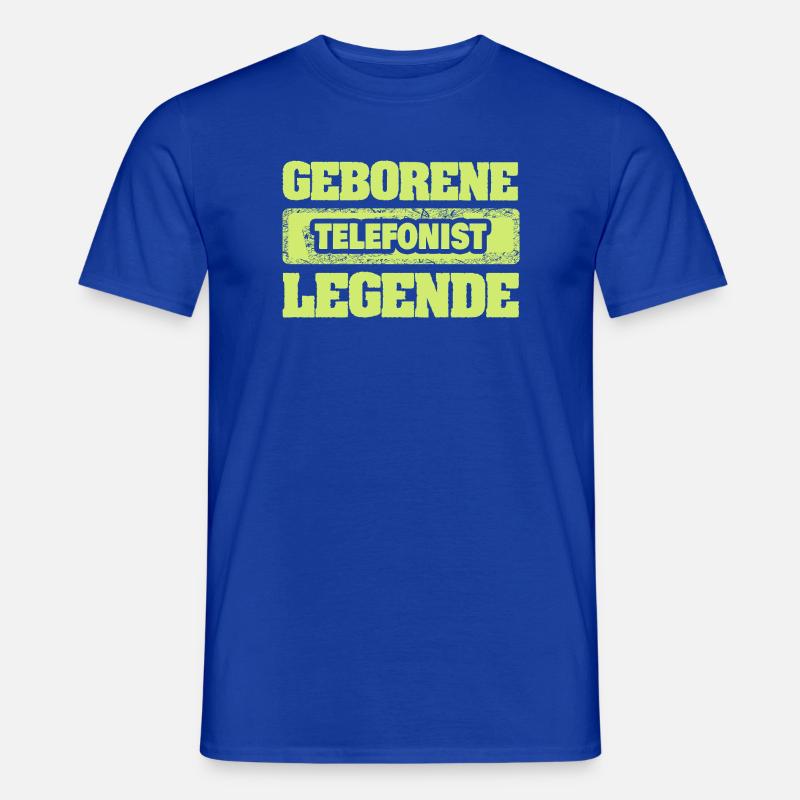 Occupation: Telephone operator - Men’s T-shirt - majorelle blue