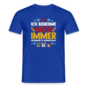 Santa Claus Christmas Time Christmas - Men's T-Shirt - majorelle blue - Front - AI Model Male 178 light (178cm)