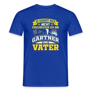 Gardener Saying Gardening Hobby Gardener Father Dad - Men's T-Shirt - majorelle blue - Front - AI Model Male 178 light (178cm)