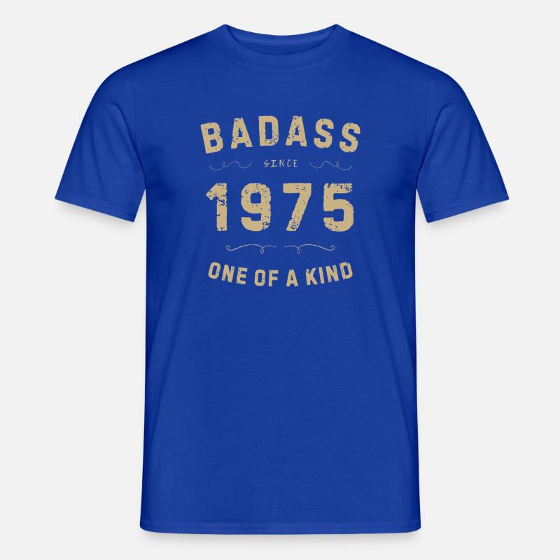 Badass 1975: Einzigartiger Retro-Stil - Männer T-Shirt - Dunkelblau