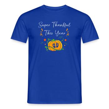 Thanksgiving Gender Reveal Mom-to-be - Men's T-Shirt - majorelle blue - Front - AI Model Male 178 light (178cm)