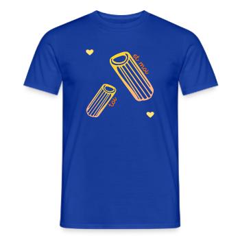 Pâtes Relation Amour - T-shirt homme - bleu foncé - Devant - AI Model Male 178 light (178cm)