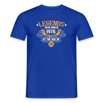 50 Jahre Legenden Jahrgang 1976 Vintage Geburtstag - Männer T-Shirt - Dunkelblau - Vorne - AI Model Male 178 light (178cm)