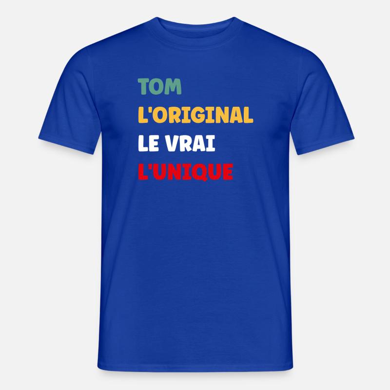 Tom - Männer T-Shirt - Dunkelblau