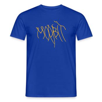 Berlin Moabit Hoodie - Men's T-Shirt - majorelle blue - Front - AI Model Male 178 light (178cm)