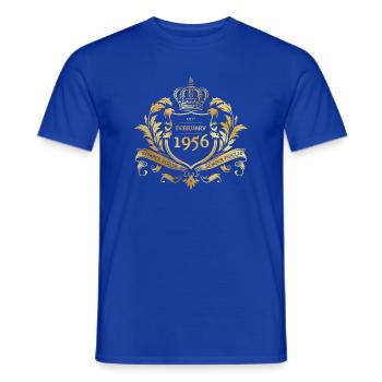 70. Geburtstag Semper Verum - Established 02/1956 - Männer T-Shirt - Dunkelblau - Vorne - AI Model Male 178 light (178cm)