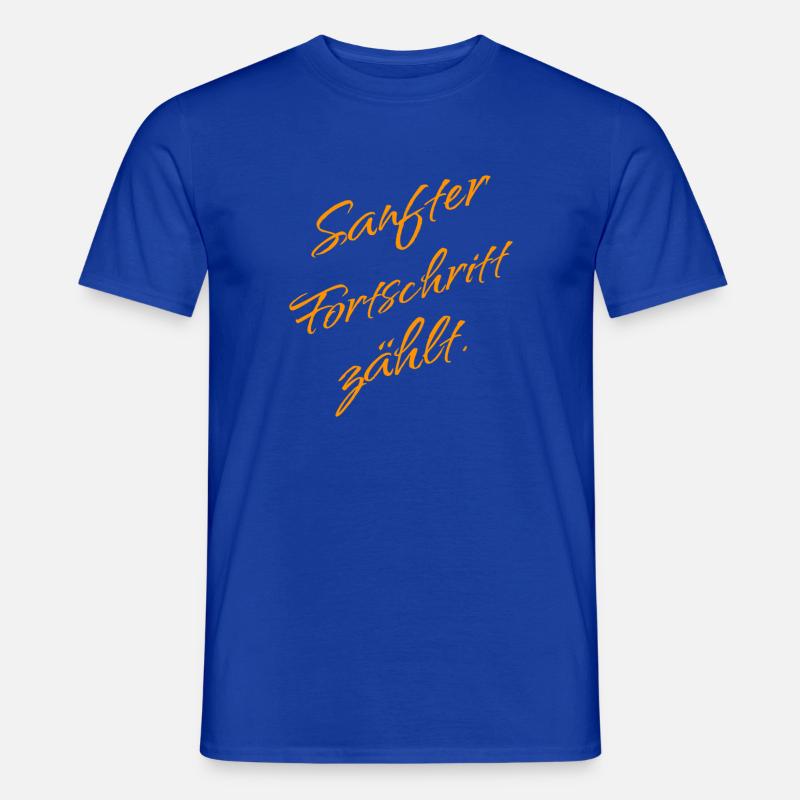 Le progrès doux compte – Mentalité de croissance - T-shirt homme - bleu foncé