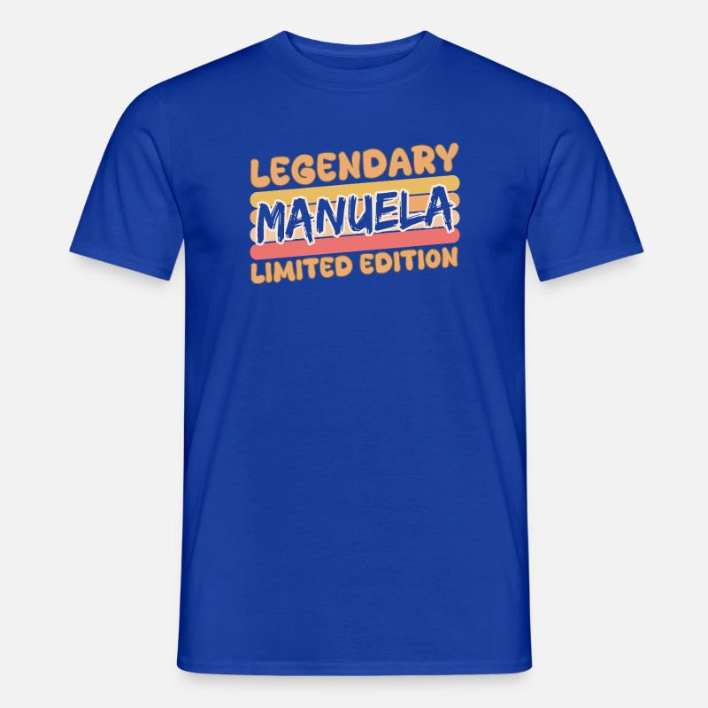 Manuela - Männer T-Shirt - Dunkelblau