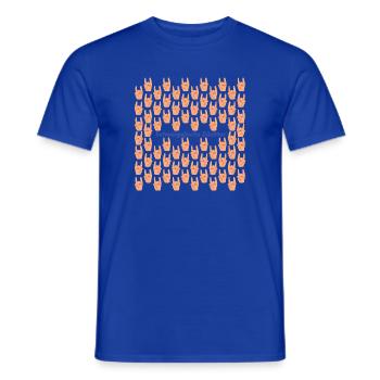 Schweigefuchs Züchter Muster - Männer T-Shirt - Dunkelblau - Vorne - AI Model Male 178 light (178cm)
