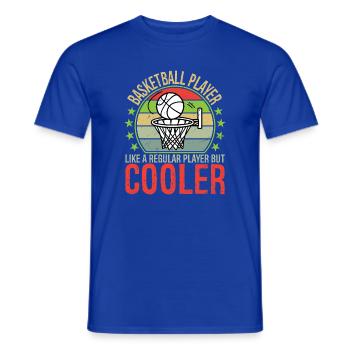Basketball Player Like A Regular Player But Cooler - Men's T-Shirt - majorelle blue - Front - AI Model Male 178 light (178cm)