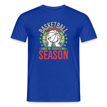 Basketball Is My Favorite Season - Men's T-Shirt - majorelle blue - Front - AI Model Male 178 light (178cm)