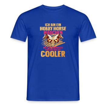 41 I'm A Hobby Horse Girl - Men's T-Shirt - majorelle blue - Front - AI Model Male 178 light (178cm)