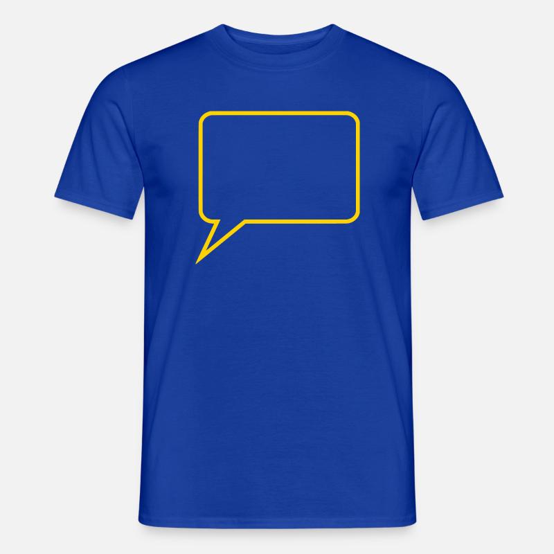 Personalize your own speech bubble comic - Men's T-shirt - majorelle blue