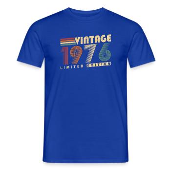 Vintage 1976 Vintage Birthday Gift - Men's T-Shirt - majorelle blue - Front - AI Model Male 178 light (178cm)