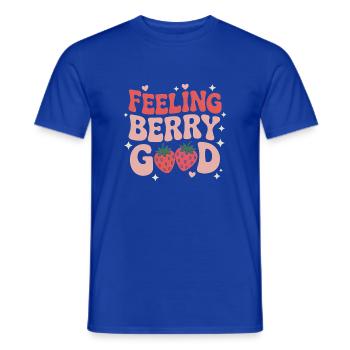 Expressions à la fraise Cadeau drôle à la fraise - T-shirt homme - bleu foncé - Devant - AI Model Male 178 light (178cm)