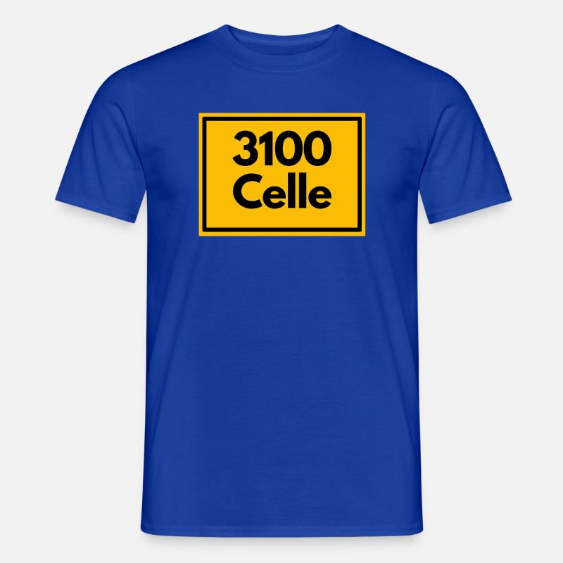 ANCIEN CODE POSTAL RETRO 3100 CELLE - T-shirt homme - bleu foncé