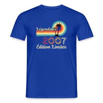 Legendary 2007, Limited Edition - Männer T-Shirt - Dunkelblau - Vorne - AI Model Male 178 light (178cm)