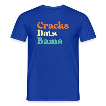 Cracks Dots Bams Mahjong Tiles Lover - Men's T-Shirt - majorelle blue - Front - AI Model Male 178 light (178cm)