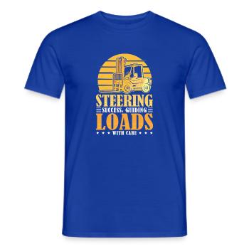 Forklift Driver English Saying Forklift - Men's T-Shirt - majorelle blue - Front - AI Model Male 178 light (178cm)