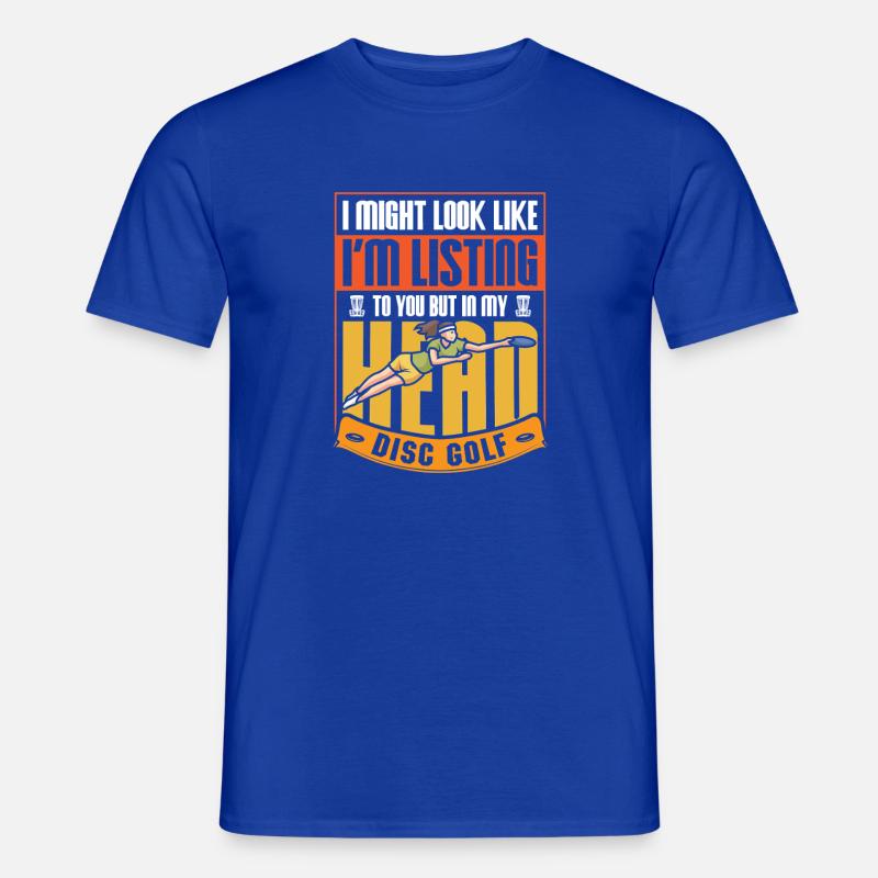 Disc Golf Geschenke Discgolf - Männer T-Shirt - Dunkelblau