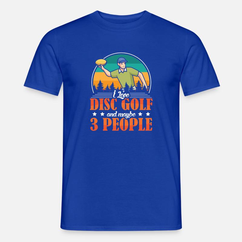 Disc Golf Geschenke Discgolf - Männer T-Shirt - Dunkelblau