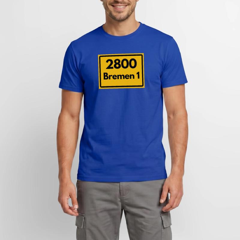 OLD POSTCODE POSTCODE RETRO 2800 BREMEN 1 – HANSE Men’s T-shirt