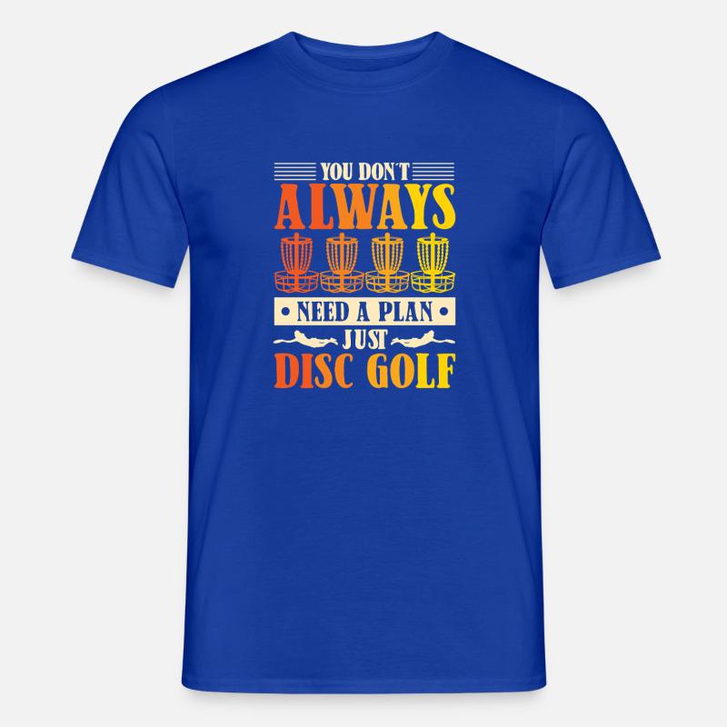 Disc Golf Geschenke Discgolf - Männer T-Shirt - Dunkelblau