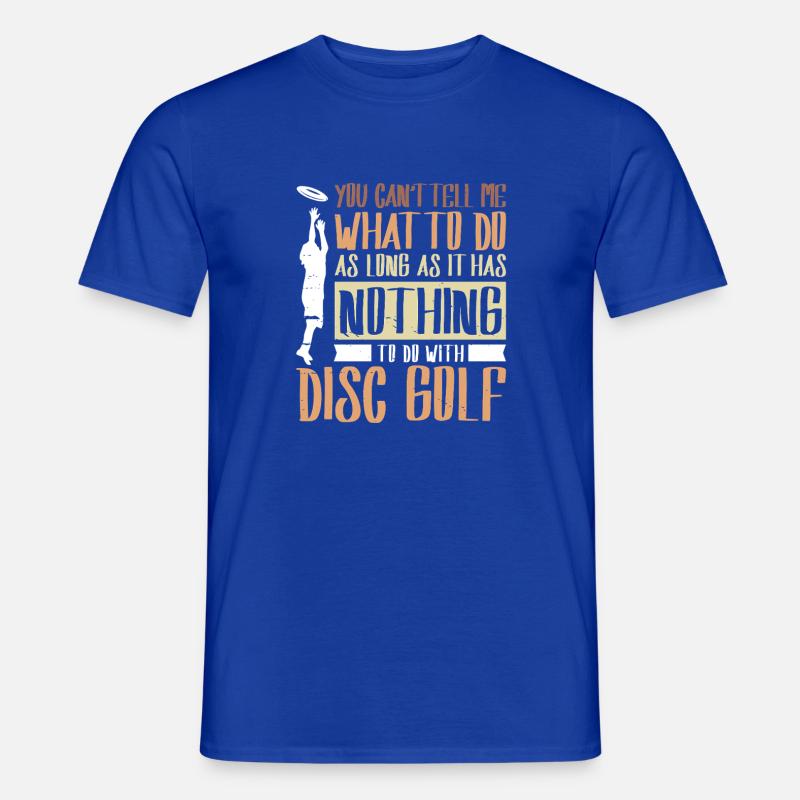 Disc Golf Geschenke Discgolf - Männer T-Shirt - Dunkelblau