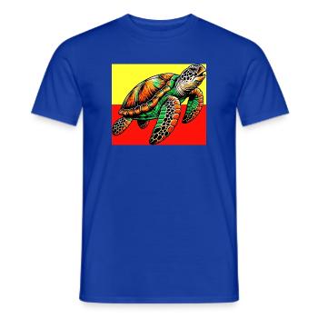 tortue - T-shirt homme - bleu foncé - Devant - AI Model Male 178 light (178cm)