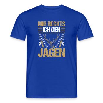 Jagd Jagen Waidmann Jäger - Männer T-Shirt - Dunkelblau - Vorne - AI Model Male 178 light (178cm)