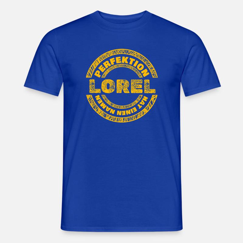 Lorel als Perfekt - Männer T-Shirt - Dunkelblau